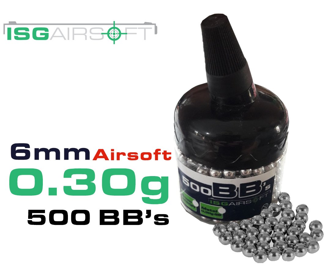 ISGairsoft  0.30g Airsoft Alüminyum BB 500 Adet(metal bb)