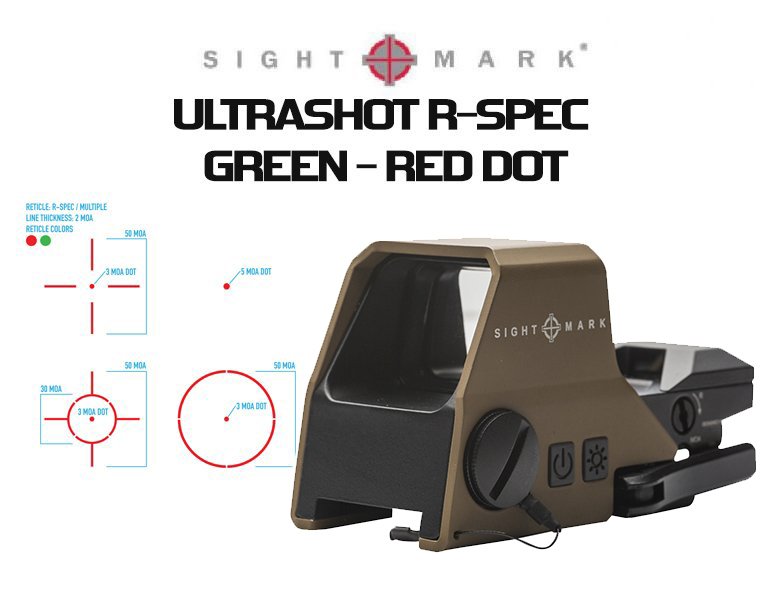 ULTRASHOT R-SPEC GREEN - RED DOT DARK EARTH SM26031DE