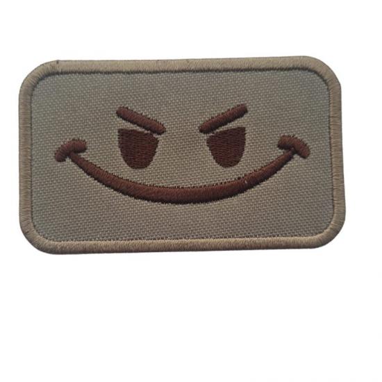 MINI SMILEY TACTICAL PATCH -TAN