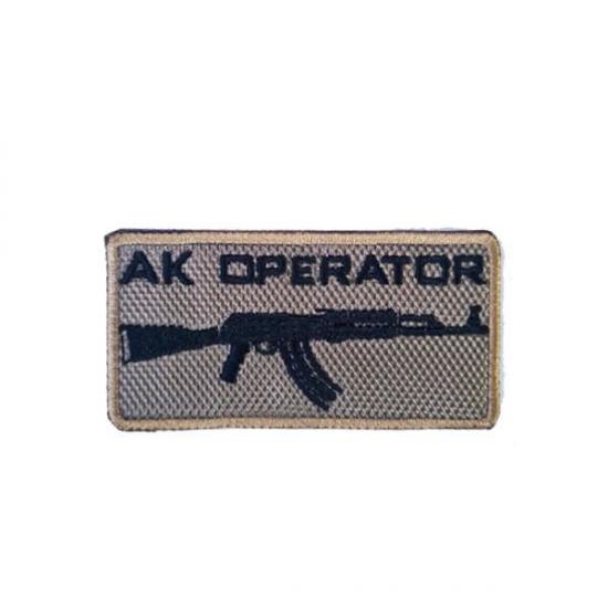AK OPERATOR TACTICAL AK47 PATCH -TAN - ÇÖL SIYAH