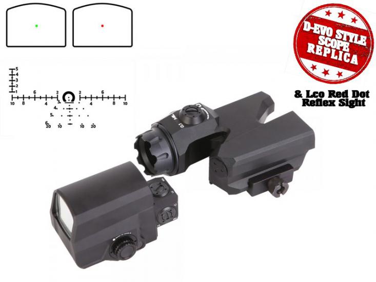 D-EVO Tipi dürbün LCO Red Dot Reflex Nişangah ISG9452BK