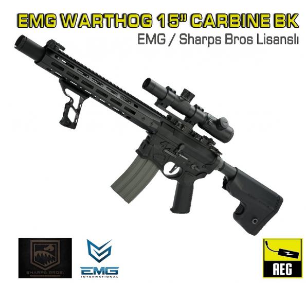 EMG Sharps Bros WARTHOG 15 CARBINE Siyah Airsoft Tüfeği