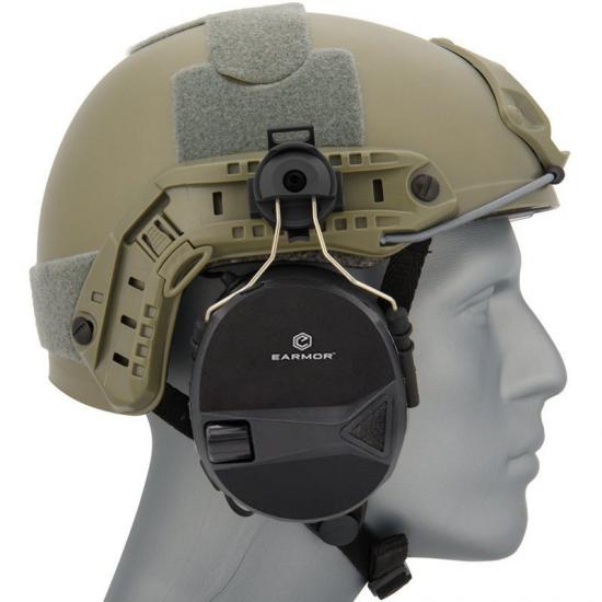 Opsmen Earmor M30H İş Güvenliği Kaskı BARET UYUMLU Aktif Elektronik Kulaklık