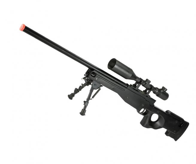 JG / Angel Custom L96 APS-2 Fabrika UPGRADE’li Airsoft Bolt Action Sniper Tüfeği - Siyah